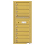 9 Tenant Doors with Outgoing Mail Compartment - 4C Wall Mount 11-High Mailboxes - 4C11S-09