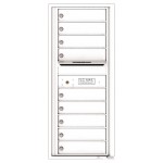 9 Tenant Doors with Outgoing Mail Compartment - 4C Wall Mount 11-High Mailboxes - 4C11S-09