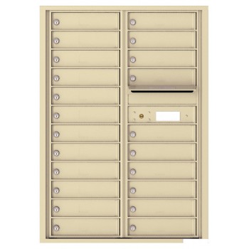 22 Tenant Doors with Outgoing Mail Compartment - 4C Wall Mount 12-High Mailboxes - 4C12D-22