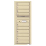 10 Tenant Doors with Outgoing Mail Compartment - 4C Wall Mount 12-High Mailboxes - 4C12S-10