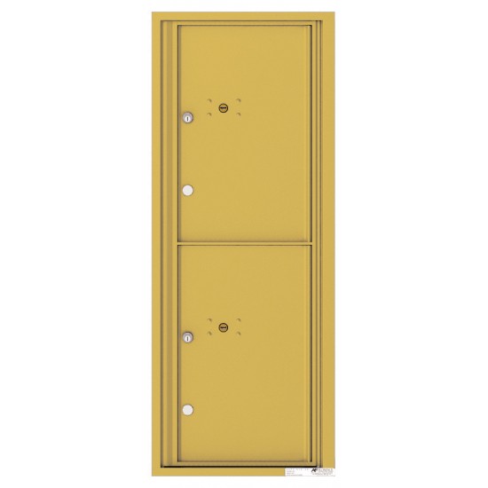 2 Parcel Doors Unit - 4C Wall Mount 12-High - 4C12S-2P