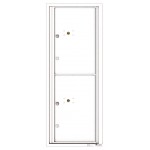 2 Parcel Doors Unit - 4C Wall Mount 12-High - 4C12S-2P