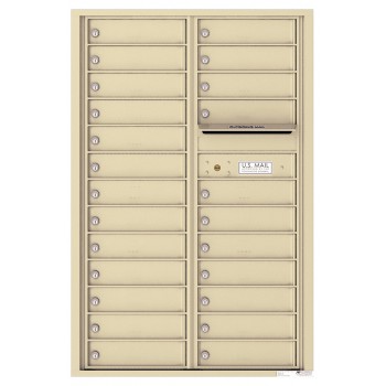 24 Tenant Doors and Outgoing Mail Compartment - 4C Wall Mount 13-High Mailboxes - 4C13D-24