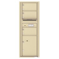 3 Oversized Tenant Doors with 1 Parcel Locker and Outgoing Mail Compartment - 4C Wall Mount 13-High Mailboxes - 4C13S-03