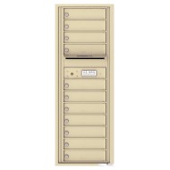 11 Tenant Doors with Outgoing Mail Compartment - 4C Wall Mount 13-High Mailboxes - 4C13S-11