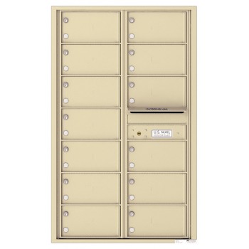 13 Oversized Tenant Doors and Outgoing Mail Compartment - 4C Wall Mount 14-High Mailboxes - 4C14D-13
