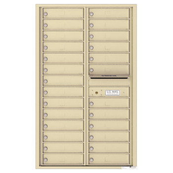 26 Tenant Doors and Outgoing Mail Compartment - 4C Wall Mount 14-High Mailboxes - 4C14D-26
