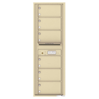 6 Over-Sized Tenant Doors with Outgoing Mail Compartment - 4C Wall Mount 14-High Mailboxes - 4C14S-06