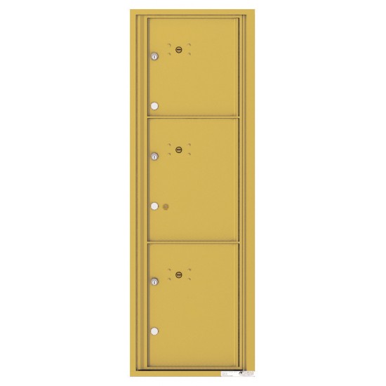 3 Parcel Doors Unit - 4C Wall Mount 14-High - 4C14S-3P