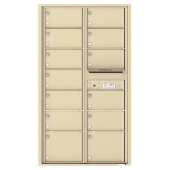 13 Oversized Tenant Doors and Outgoing Mail Compartment - 4C Wall Mount 15-High Mailboxes - 4C15D-13