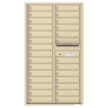 28 Tenant Doors and Outgoing Mail Compartment - 4C Wall Mount 15-High Mailboxes - 4C15D-28