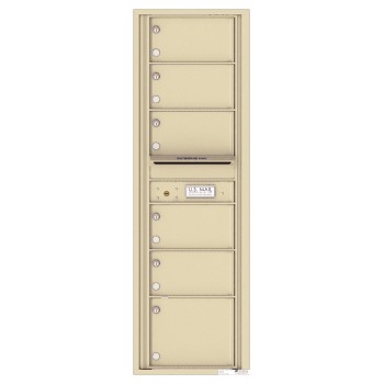 6 Oversized Tenant Doors with Outgoing Mail Compartment - 4C Wall Mount 15-High Mailboxes - 4C15S-06