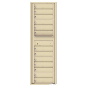 13 Tenant Doors with Outgoing Mail Compartment - 4C Wall Mount 15-High Mailboxes - 4C15S-13