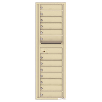 13 Tenant Doors with Outgoing Mail Compartment - 4C Wall Mount 15-High Mailboxes - 4C15S-13
