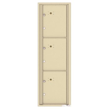 3 Parcel Doors Unit - 4C Wall Mount 15-High - 4C15S-3P