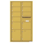 9 Oversized Tenant Doors with 2 Parcel Lockers and Outgoing Mail Compartment - 4C Wall Mount Max Height Mailboxes - 4C16D-09