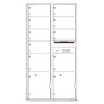 9 Oversized Tenant Doors with 2 Parcel Lockers and Outgoing Mail Compartment - 4C Wall Mount Max Height Mailboxes - 4C16D-09