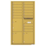 15 Tenant Doors with 3 Parcel Lockers and Outgoing Mail Compartment - 4C Wall Mount Max Height Mailboxes - 4C16D-15