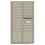 19 Tenant Doors with 2 Parcel Lockers and Outgoing Mail Compartment - 4C Wall Mount Max Height Mailboxes - 4C16D-19