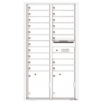 19 Tenant Doors with 2 Parcel Lockers and Outgoing Mail Compartment - 4C Wall Mount Max Height Mailboxes - 4C16D-19