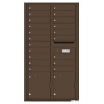 20 Tenant Doors with 2 Parcel Lockers and Outgoing Mail Compartment - 4C Wall Mount Max Height Mailboxes - 4C16D-20