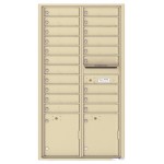 20 Tenant Doors with 2 Parcel Lockers and Outgoing Mail Compartment - 4C Wall Mount Max Height Mailboxes - 4C16D-20