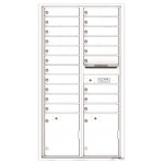 20 Tenant Doors with 2 Parcel Lockers and Outgoing Mail Compartment - 4C Wall Mount Max Height Mailboxes - 4C16D-20