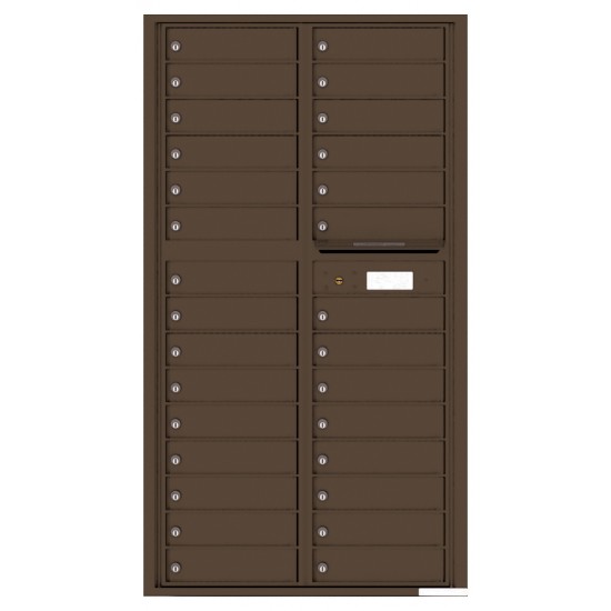 29 Tenant Doors and Outgoing Mail Compartment - 4C Wall Mount Max Height Mailboxes - 4C16D-29