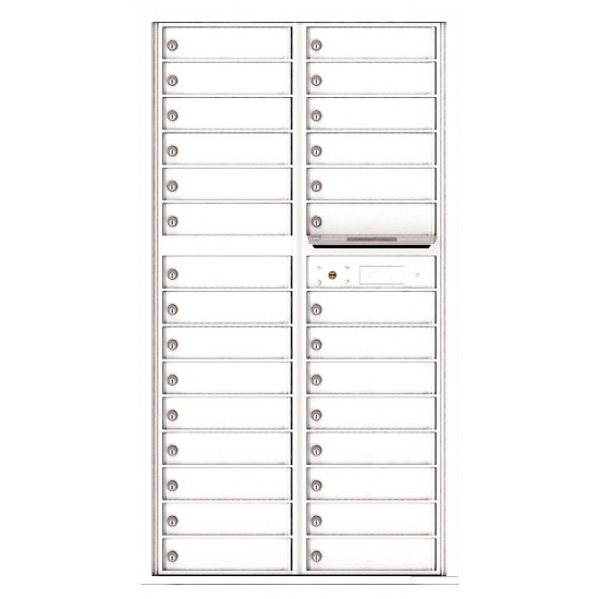 29 Tenant Doors and Outgoing Mail Compartment - 4C Wall Mount Max Height Mailboxes - 4C16D-29