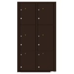 6 Parcel Doors Unit - 4C Wall Mount Max Height - 4C16D-6P