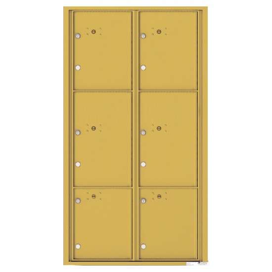 6 Parcel Doors Unit - 4C Wall Mount Max Height - 4C16D-6P