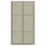 6 Parcel Doors Unit - 4C Wall Mount Max Height - 4C16D-6P