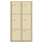 6 Parcel Doors Unit - 4C Wall Mount Max Height - 4C16D-6P