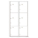 6 Parcel Doors Unit - 4C Wall Mount Max Height - 4C16D-6P