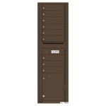 9 Tenant Doors with 1 Parcel Locker and Outgoing Mail Compartment - 4C Wall Mount Max Height Mailboxes - 4C16S-09