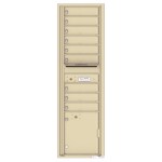 9 Tenant Doors with 1 Parcel Locker and Outgoing Mail Compartment - 4C Wall Mount Max Height Mailboxes - 4C16S-09