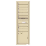 9 Tenant Doors with 1 Parcel Locker and Outgoing Mail Compartment - 4C Wall Mount Max Height Mailboxes - 4C16S-09