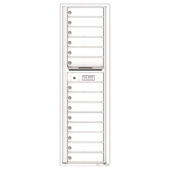 14 Tenant Doors with Outgoing Mail Compartment - 4C Wall Mount Max Height Mailboxes - 4C16S-14