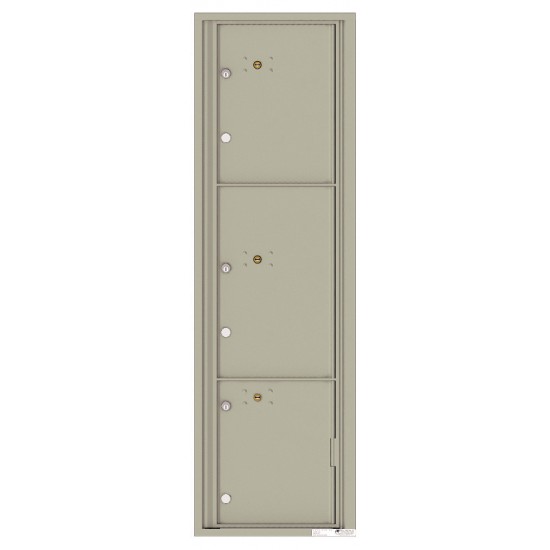 3 Parcel Doors Unit - 4C Wall Mount Max Height - 4C16S-3P