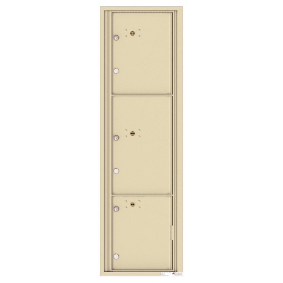 3 Parcel Doors Unit - 4C Wall Mount Max Height - 4C16S-3P