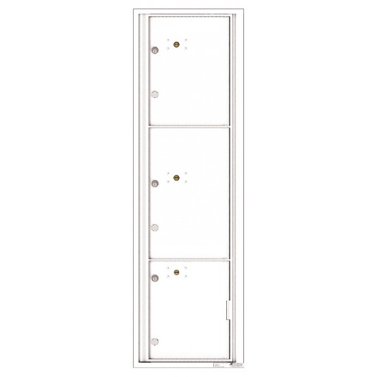 3 Parcel Doors Unit - 4C Wall Mount Max Height - 4C16S-3P