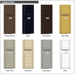 10 Tenant Doors with Outgoing Mail Compartment - 4C Wall Mount 12-High Mailboxes - 4C12S-10
