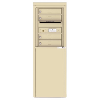 4 Tenant Doors with one Outgoing Mail Compartment - 4C Depot Mailbox Module - 4C06S-04-D