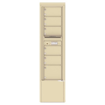6 Tenant Doors and Outgoing Mail Compartment - 4C Depot Mailbox Module - 4C15S-06-D