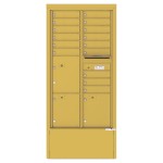 15 Tenant Doors with 3 Parcel Lockers and Outgoing Mail Compartment - 4C Depot Mailbox Module - 4C16D-15-D