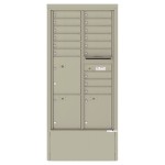 15 Tenant Doors with 3 Parcel Lockers and Outgoing Mail Compartment - 4C Depot Mailbox Module - 4C16D-15-D