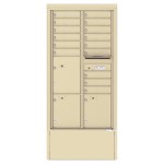 15 Tenant Doors with 3 Parcel Lockers and Outgoing Mail Compartment - 4C Depot Mailbox Module - 4C16D-15-D