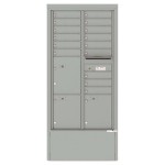 15 Tenant Doors with 3 Parcel Lockers and Outgoing Mail Compartment - 4C Depot Mailbox Module - 4C16D-15-D
