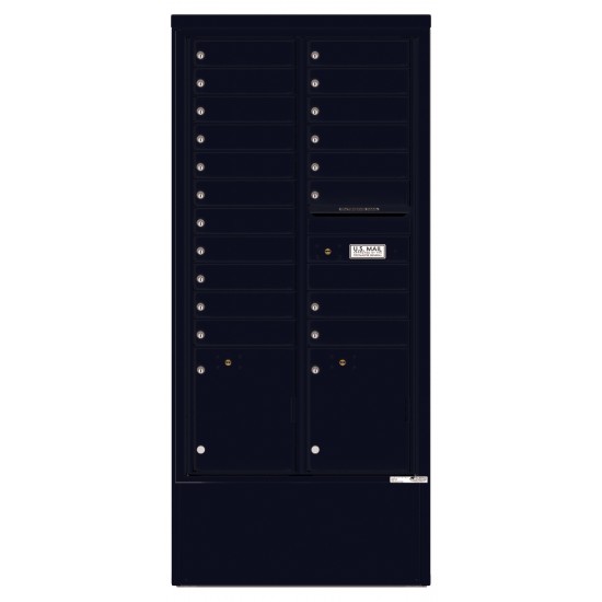 19 Tenant Doors with 2 Parcel Lockers and Outgoing Mail Compartment - 4C Depot Mailbox Module - 4C16D-19-D