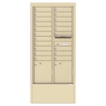 20 Tenant Doors with 2 Parcel Lockers and Outgoing Mail Compartment - 4C Depot Mailbox Module - 4C16D-20-D